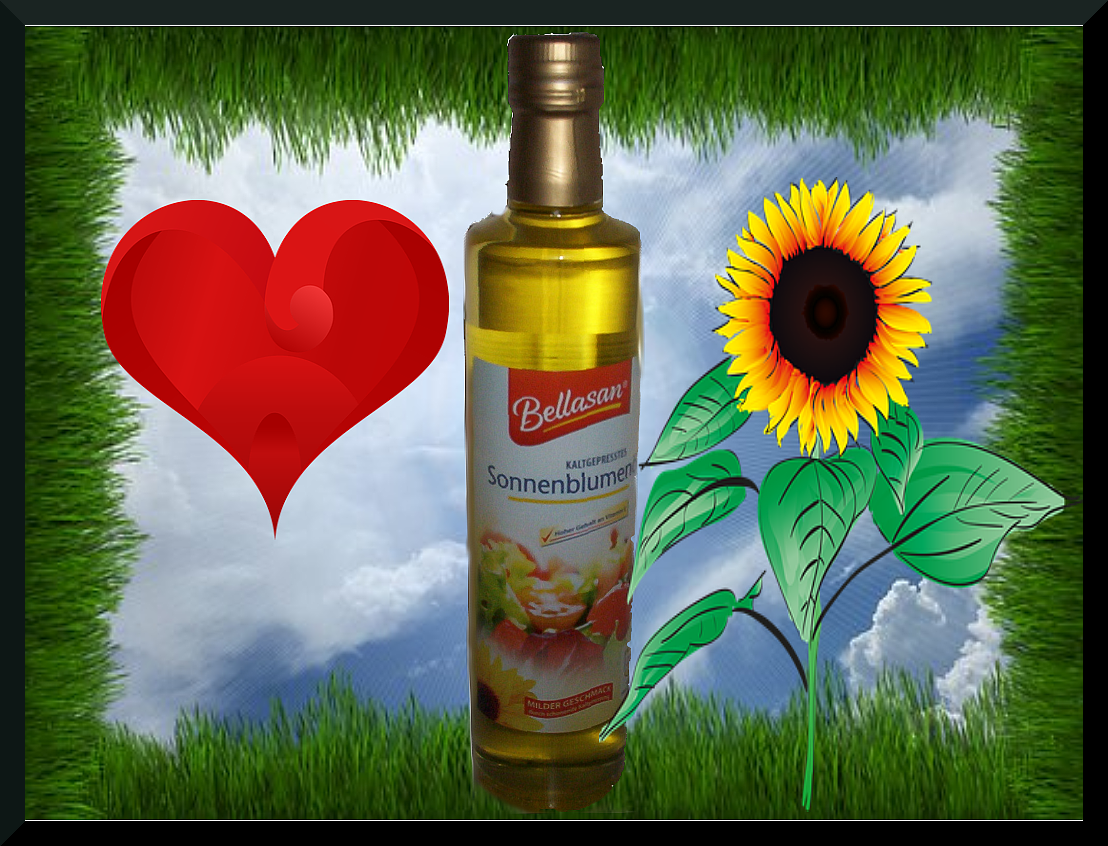 Bellasan – slunenicový olej. Za studena a šetrn lisovaný olej s typicky jemnou chutí po slunenicových semínkách.