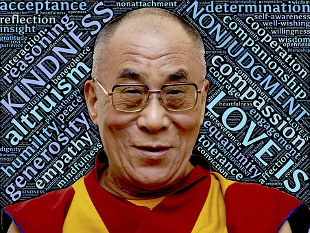 Dalajláma - ilustrační obrázek